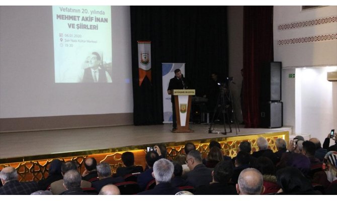 'Kudüs şairi' Mehmet Akif İnan memleketi Şanlıurfa'da anıldı