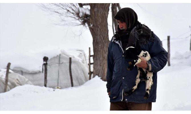 Besicilerin zorlu kış şartlarıyla mücadelesi
