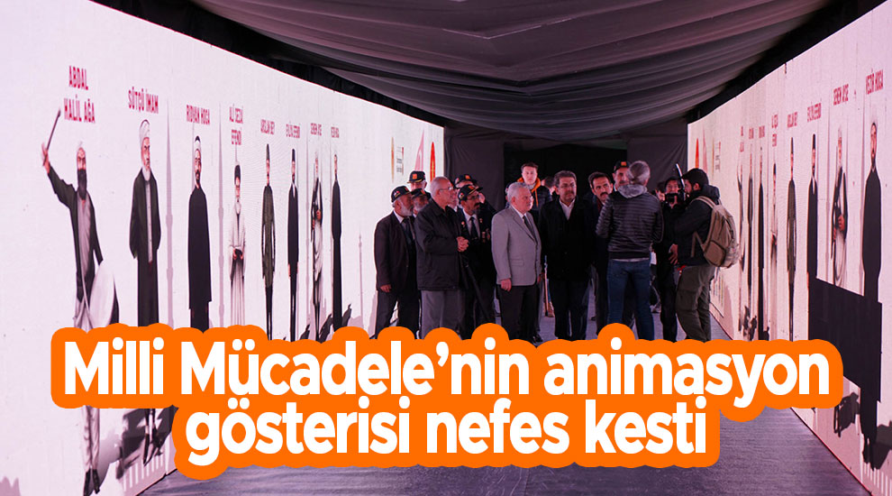 Milli Mücadele’nin animasyon gösterisi nefes kesti