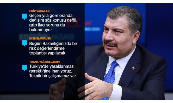 Bakan Koca: Şu an Türkiye için herhangi bir koronavirüsü riski söz konusu değil