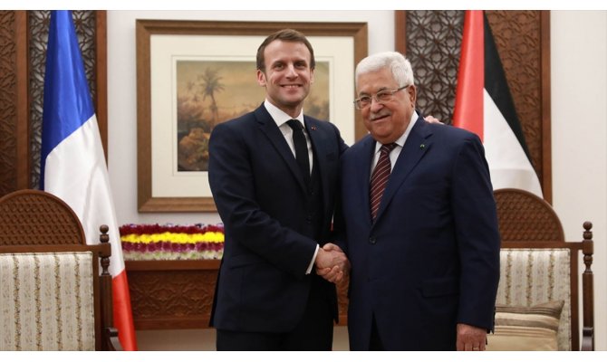 Abbas ve Macron, Filistin meselesi ve bölgesel gelişmeleri değerlendirdi