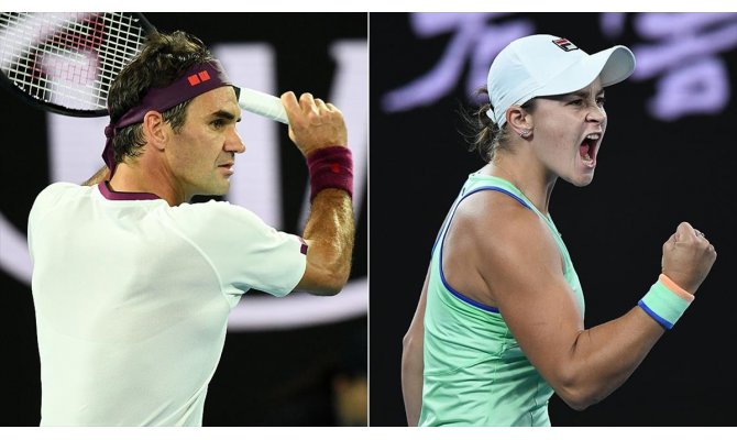 Federer ve Barty çeyrek finalde