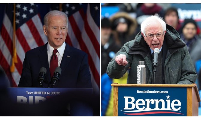 Demokrat adaylar Biden ve Sanders anketlerde yarışı önde götürüyor