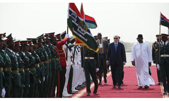 Cumhurbaşkanı Erdoğan Gambiya'da