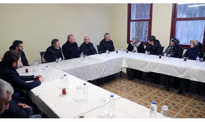 Cumhurbaşkanı Erdoğan'dan Olçok ailesine taziye ziyareti