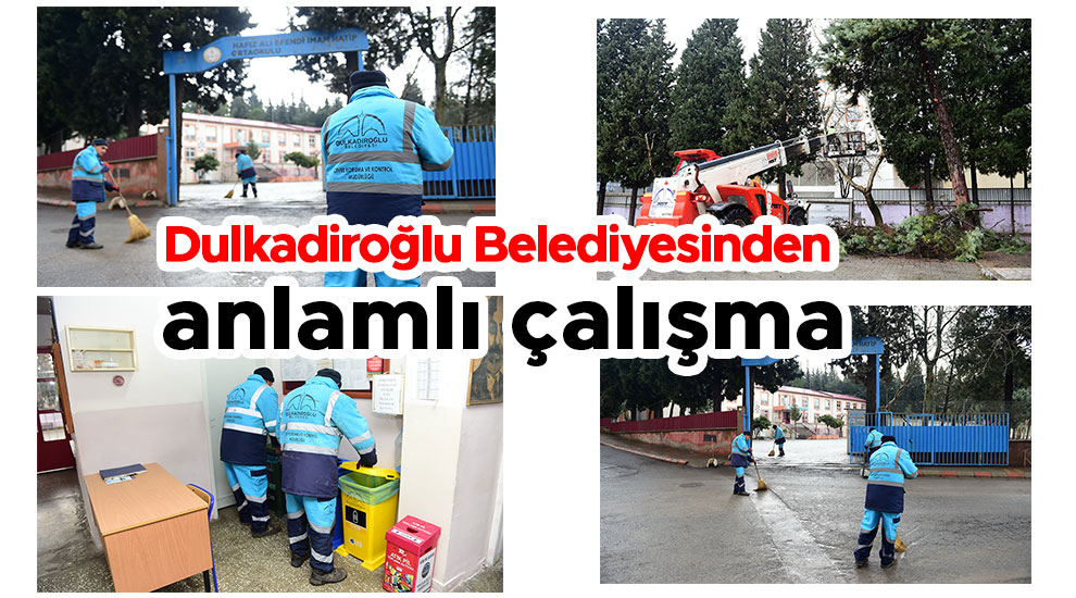 Dulkadiroğlu Belediyesinden anlamlı çalışma