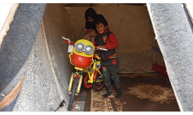 'İdlibli yetimm olursa çadırda sürerim' diyen İdlibli yetimin hayali gerçek oldu