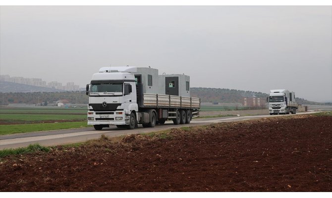 İdlib'deki gözlem noktalarına saldırılara dayanıklı seyyar nöbet kulübesi gönderildi