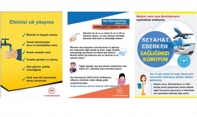 Sağlık Bakanlığı koronavirüsten korunma broşürü hazırladı