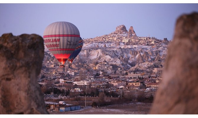 Kapadokya'yı 2020'nin ilk ayında 159 bin turist ziyaret etti