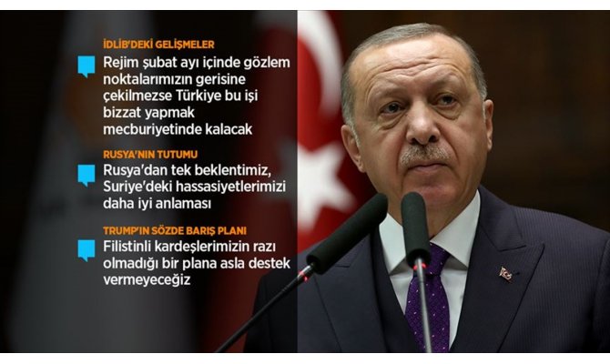 Erdoğan: Askerimize yapılan saldırı Türkiye açısından Suriye'de yeni bir dönemin miladıdır