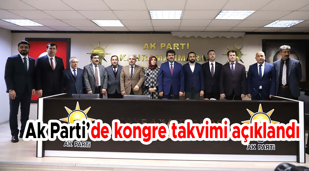Ak Parti’de kongre takvimi açıklandı