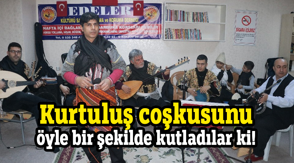 Kurtuluş coşkusunu müzikal gösteriyle kutladılar