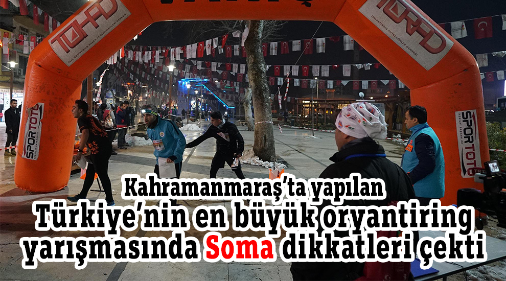 Türkiye Oryantiring Yarışması'nda Soma dikkatleri çekti