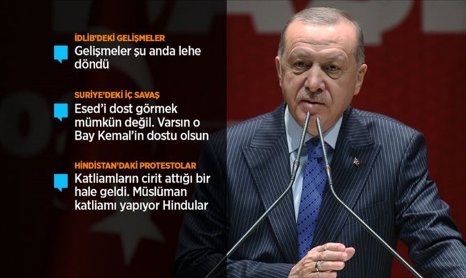 Cumhurbaşkanı Erdoğan: İdlib'de 3 şehidimiz var