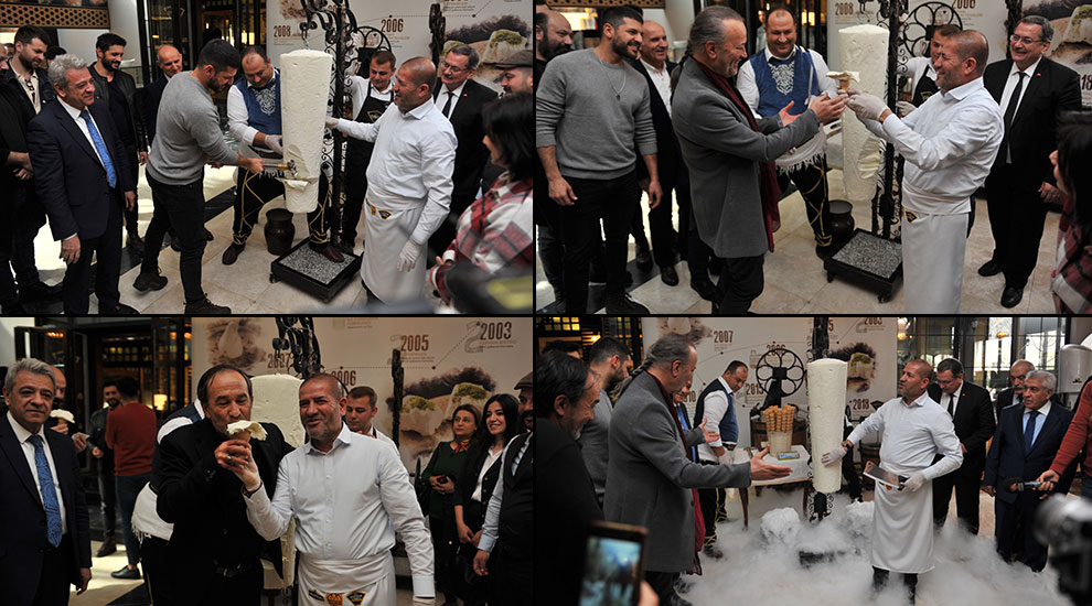 Türkler Geliyor filminin oyuncuları dondurmayı anavatanında tattı