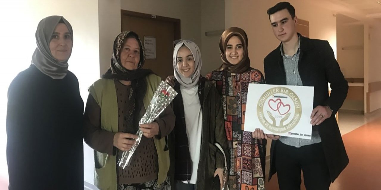 Kahramanmaraş'ta Hastanede hastaları ziyaret ederek moral verdiler