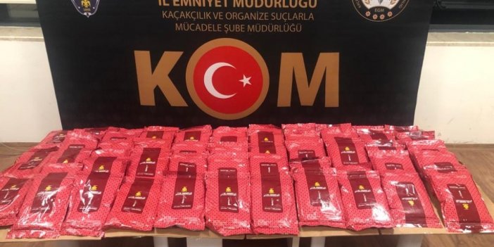 Kahramanmaraş’ta kaçak nargile tütünü operasyonu