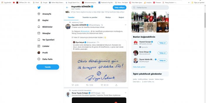 Bakan Selçuk'un "ilk teneffüs" twitine, Kahramanmaraş'tan dondurmalı destek