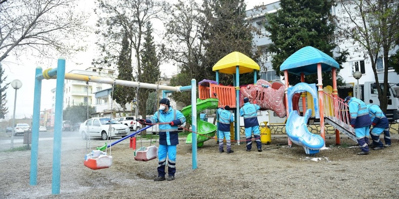 Dulkadiroğlu baştan aşağı dezenfekte edildi