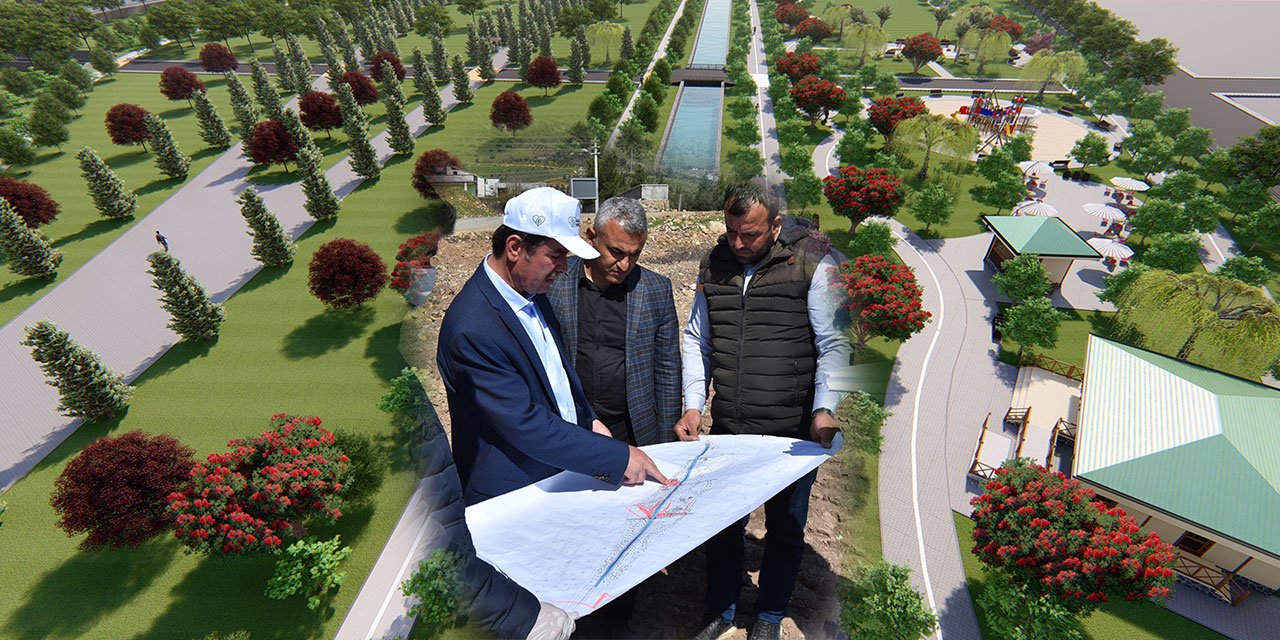 Türkoğlu Belediyesi Şekeroba mahallesine 400 dönümlük millet bahçesi yapıyor