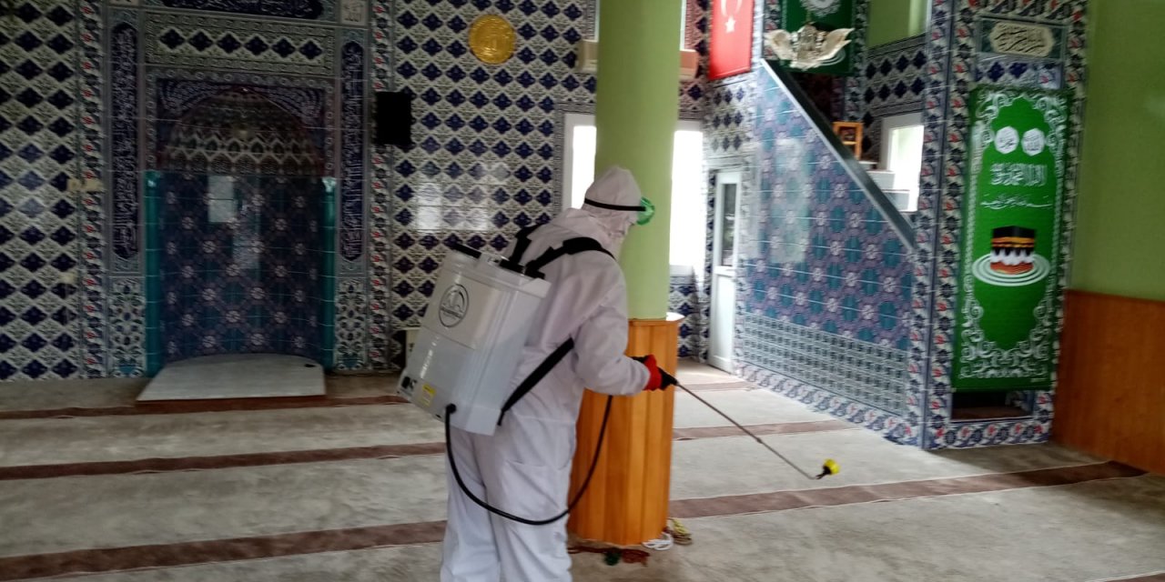 Dulkadiroğlu’nda Cami ve Cem evleri dezenfekte oluyor
