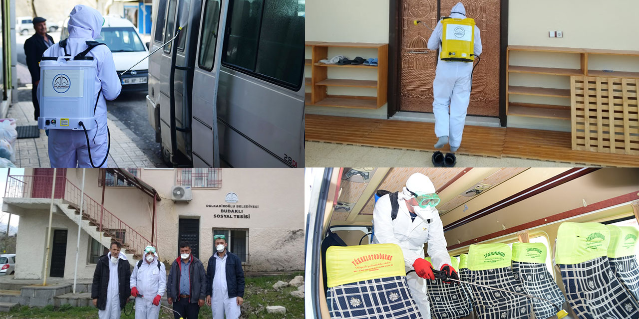 Kırsal mahalleler de dezenfekte edildi