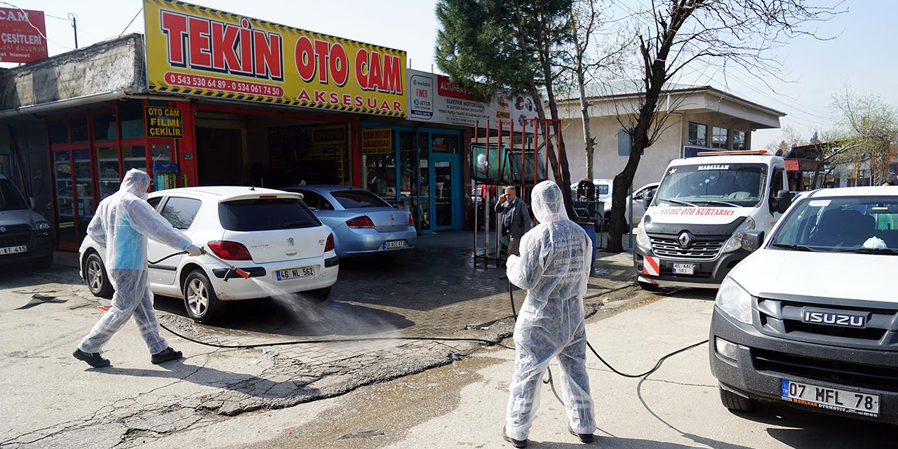 Küçük Sanayi Sitesi dezenfekte edildi