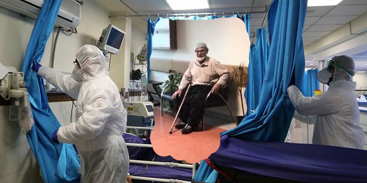 Karantinaya alınan yaşlı adam görevlilere zorluk çıkardı