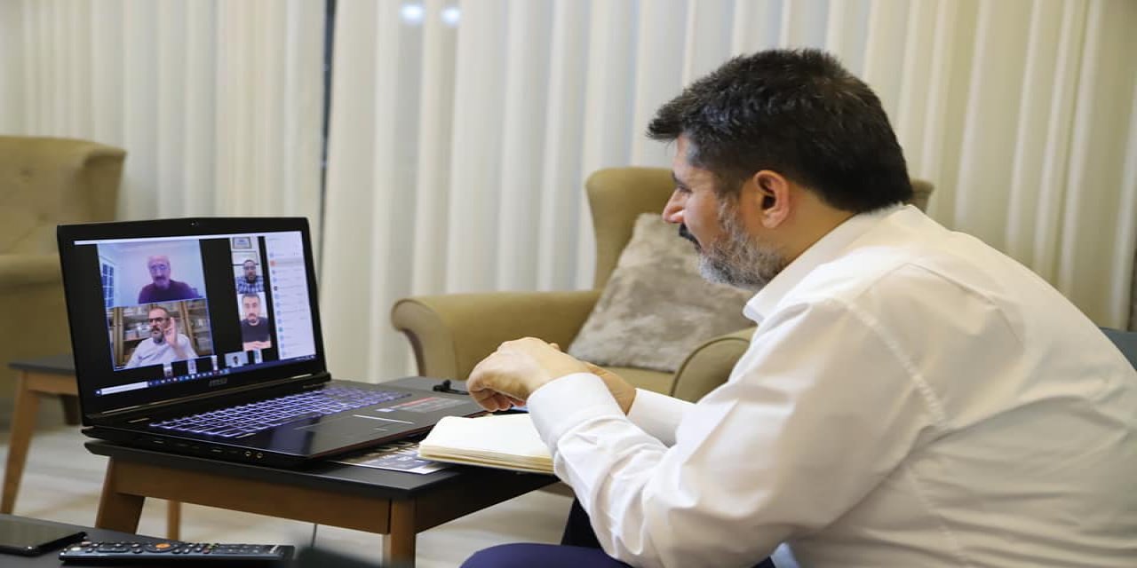 Mahir Ünal teşkilat ile covid-19 önlemlerini konuştu