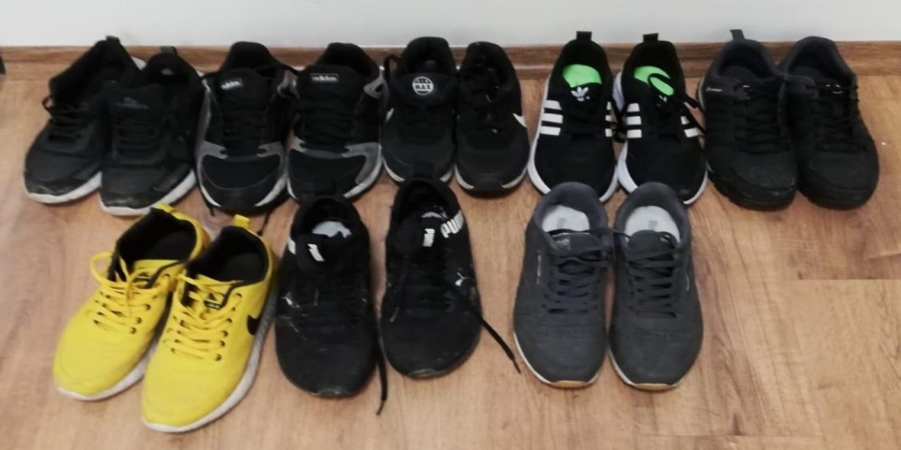 Hırsızlar kapı önlerinde ayakkabılara dadandılar