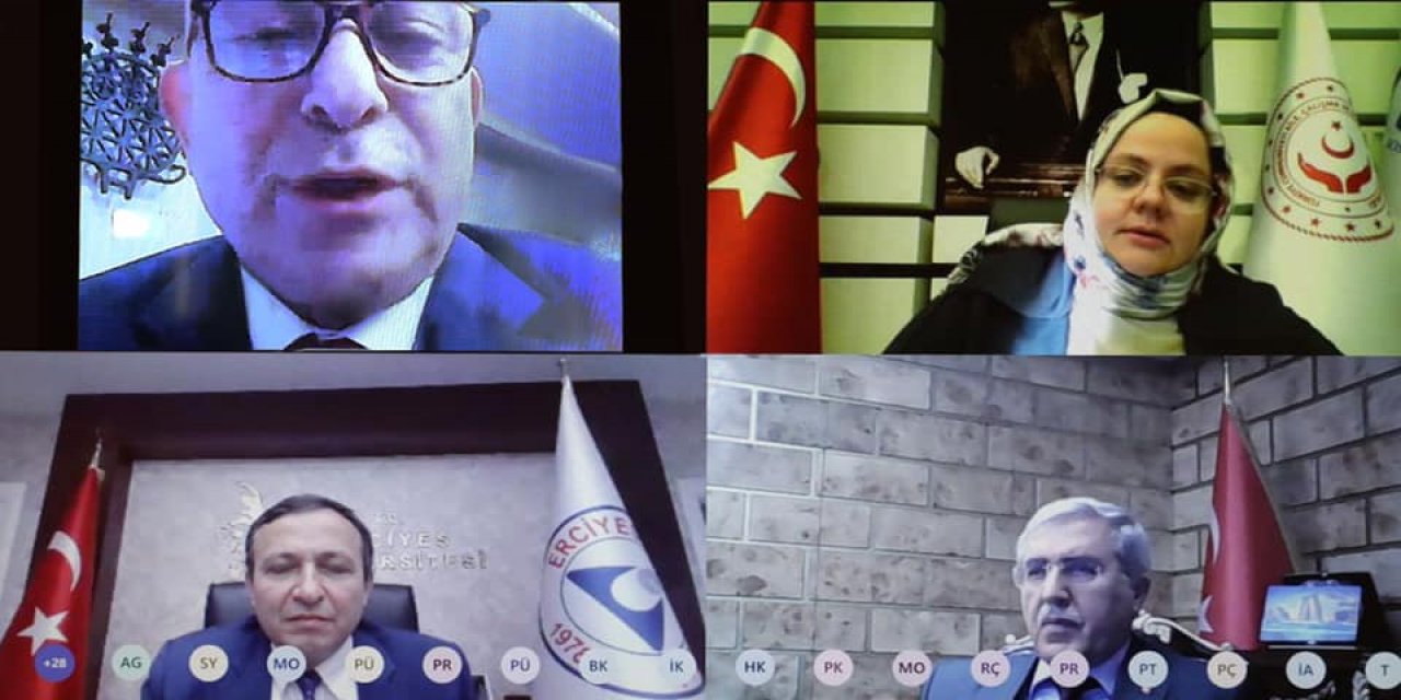 Rektör Can, Bakan Selçuk ile Video Konferans Yöntemiyle Görüştü
