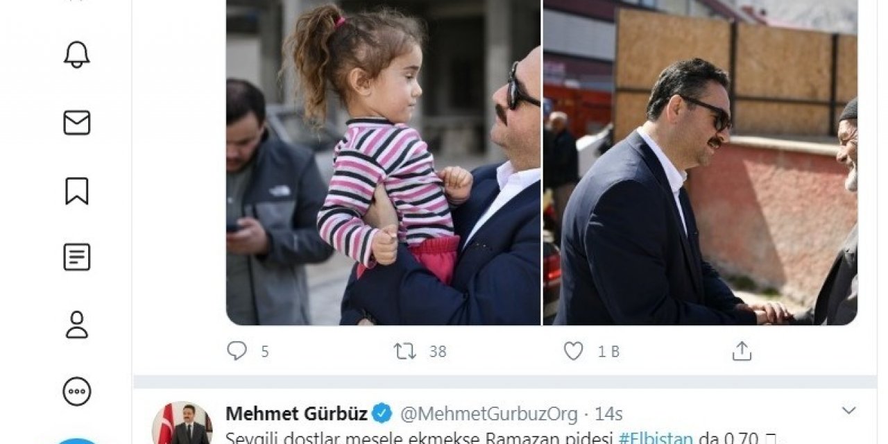 Başkan Gürbüz’ün ‘Ramazan pidesi’ çağrısı, trend topic oldu