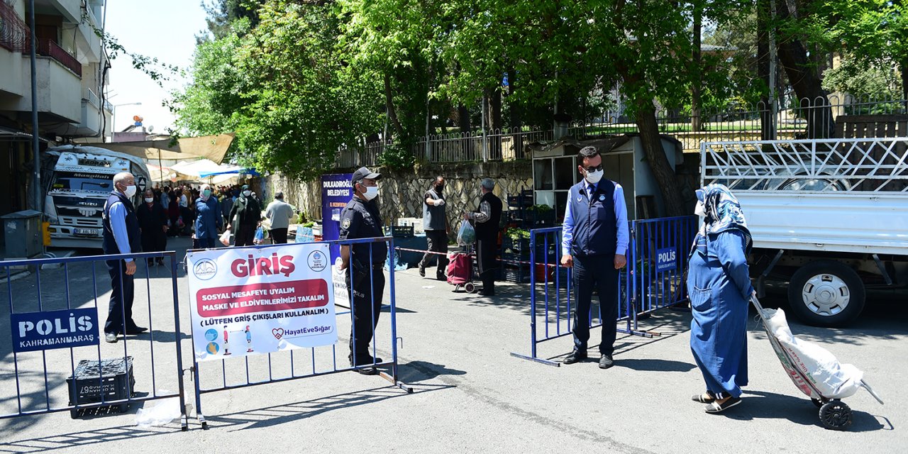 Dulkadiroğlu Belediyesi Pazarları sıkı tutuyor