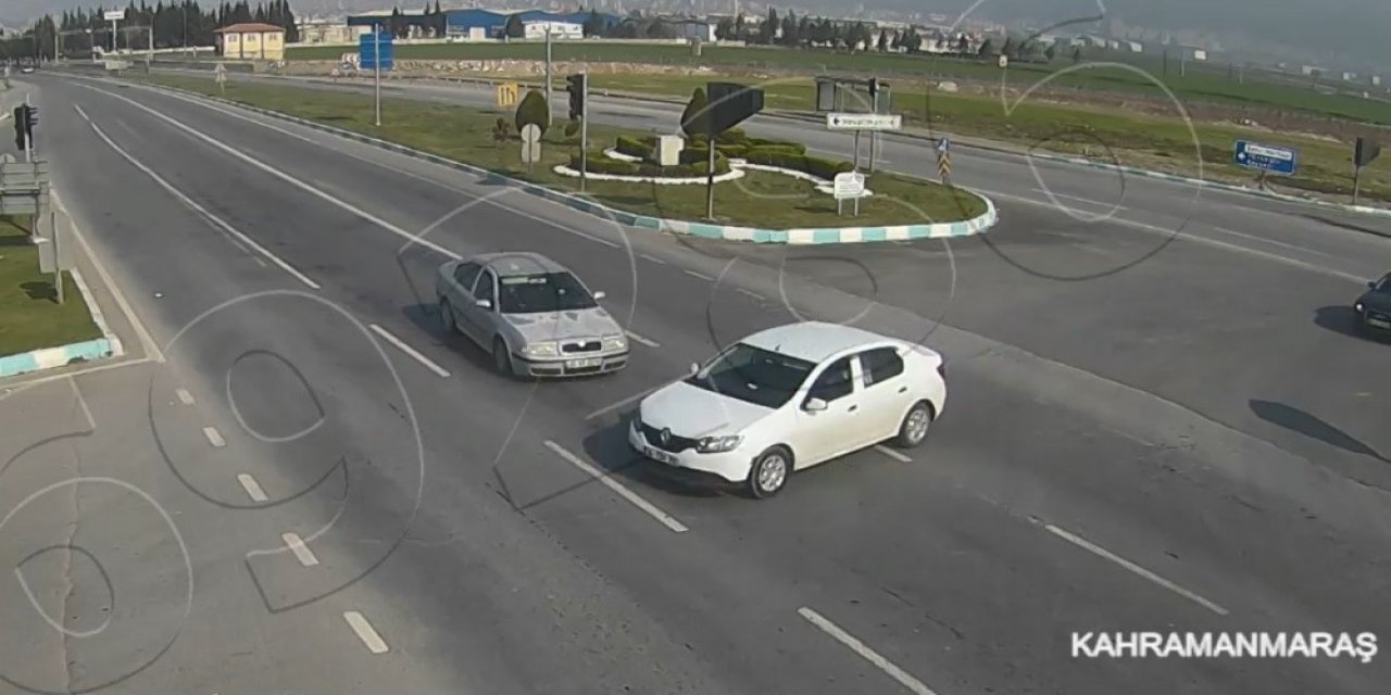 Kahramanmaraş’ta trafik kazaları kamerada