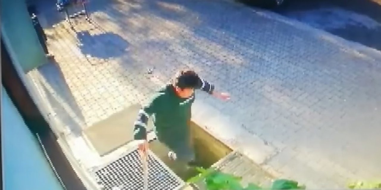 Kapağı açık kalan deponun içine düştü