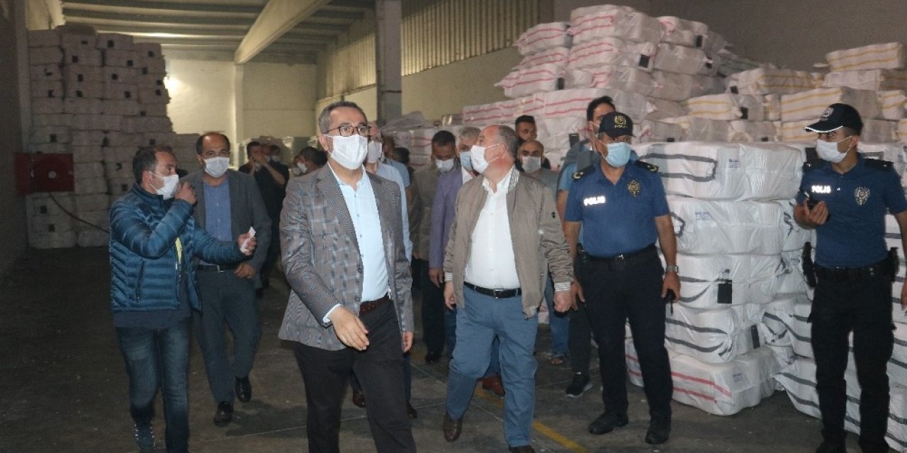 Vali ve Belediye Başkanı yangında inceleme yaptılar