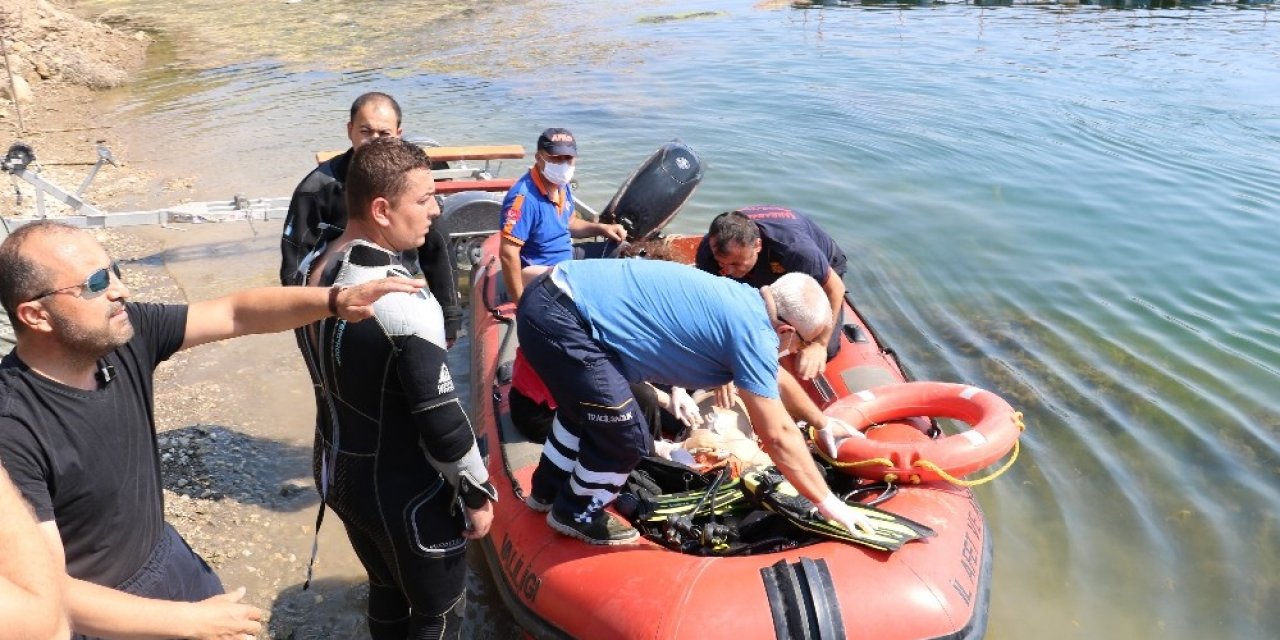 Barajda kaybolduktan 2 saat sonra kurtarıldı