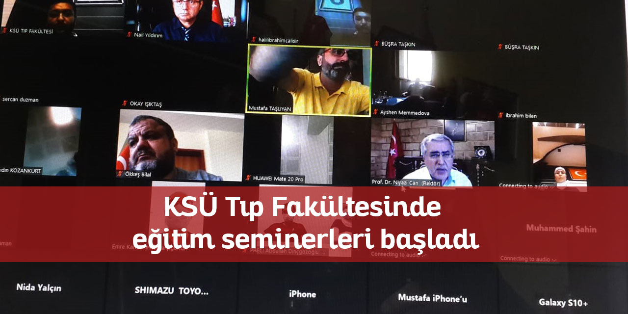 KSÜ Tıp Fakültesinde eğitim seminerleri başladı