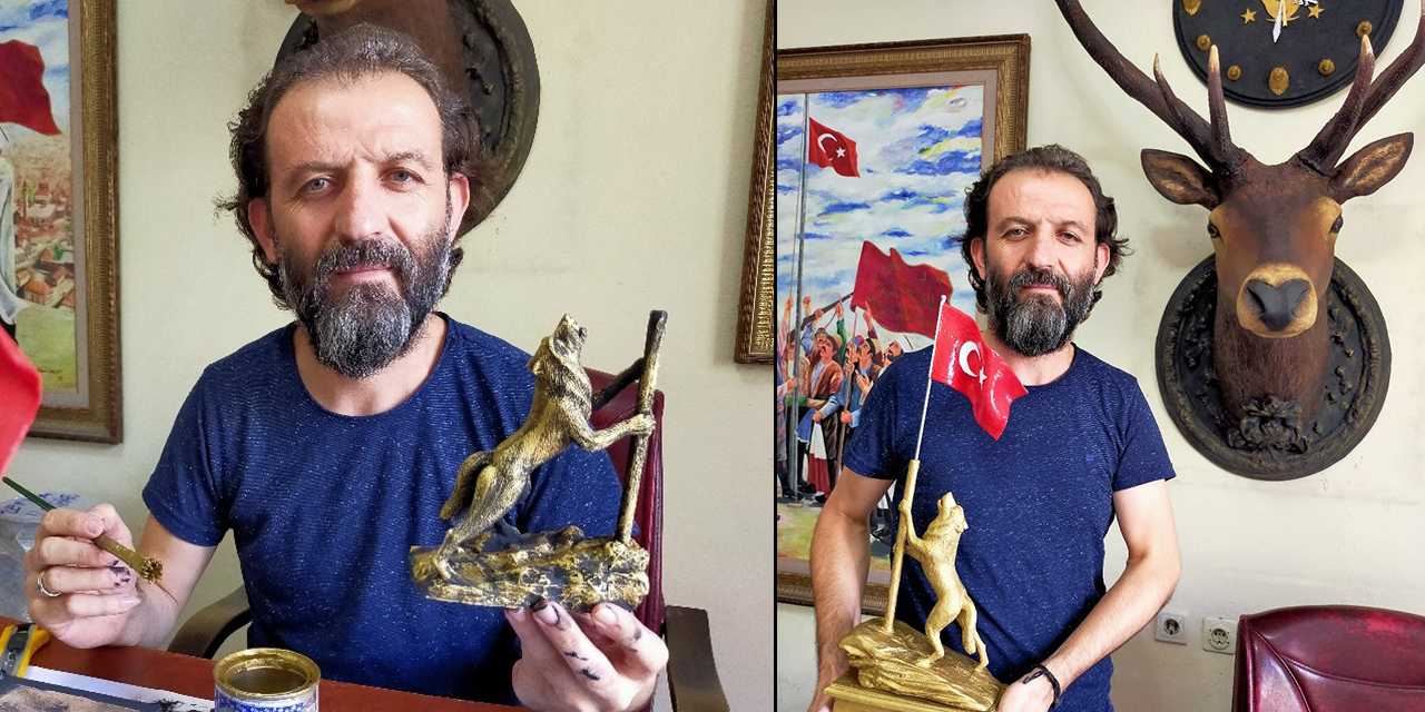 Kahramanmaraşlı akademisyen heykelleri ile görenleri büyülüyor