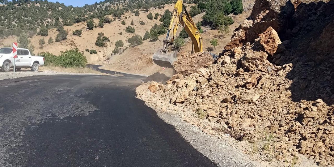 Bertiz bölgesinde yol çalışmaları sürüyor