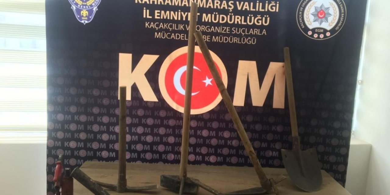 Kahramanmaraş’ta 3 define avcısı yakalandı