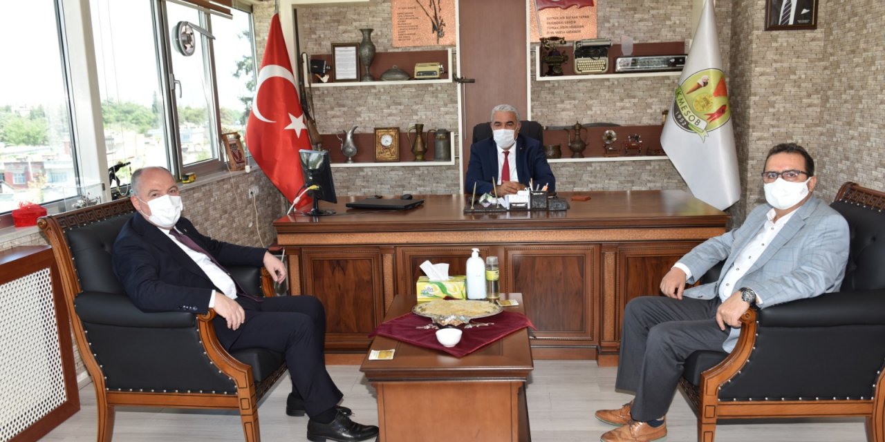 Kahramanmaraş Valisi Esnaf Odaları’nı ziyaret etti