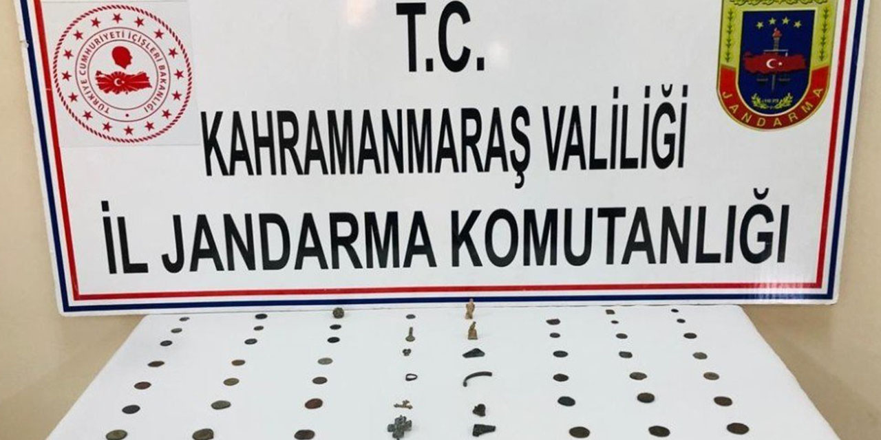 Kahramanmaraş’ta tarihi eser kaçakçılığına 1 gözaltı