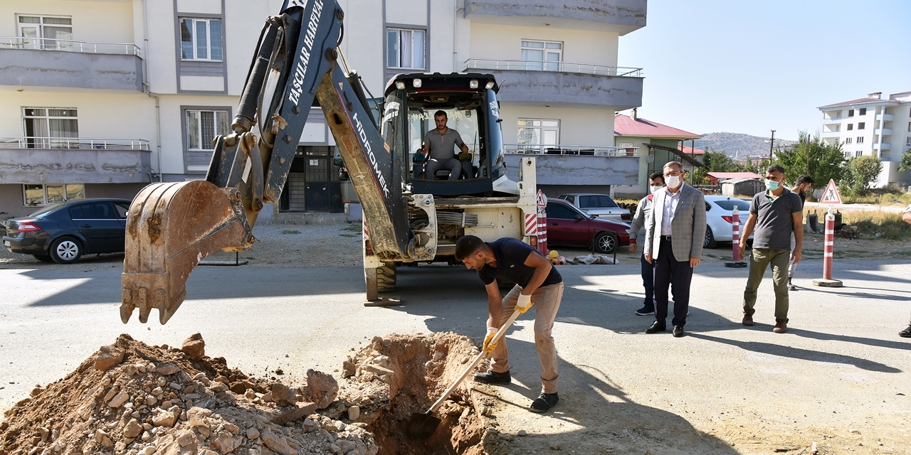 Göksun’da doğalgaz çalışmaları yeniden başladı