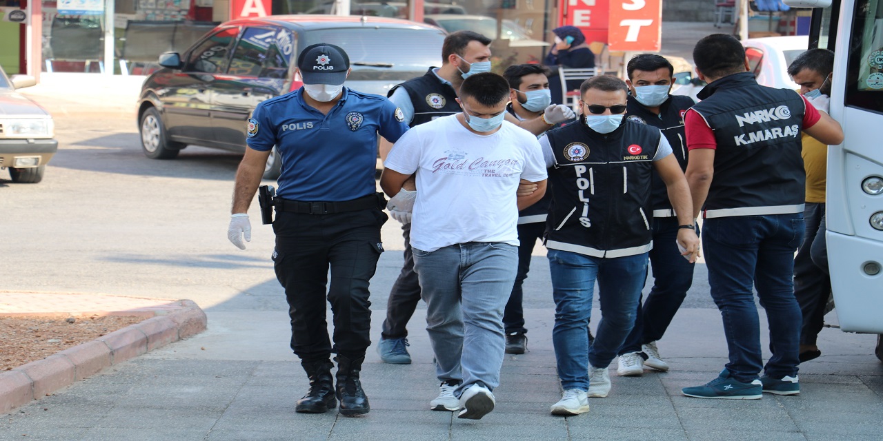 Kahramanmaraş’ta uyuşturucu operasyonunda 10 tutuklama