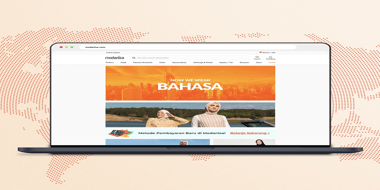 Modanisa artık 6 dilde: Selamat Datang Bahasa