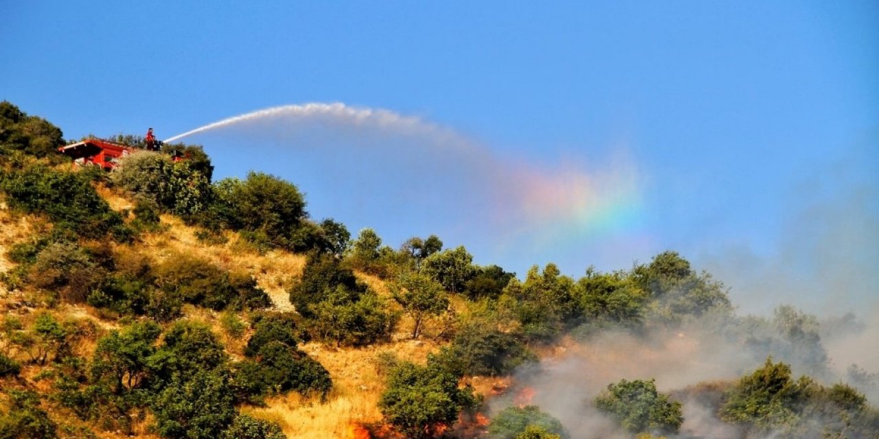 Kahramanmaraş’ta 1 hektar orman alanı yandı
