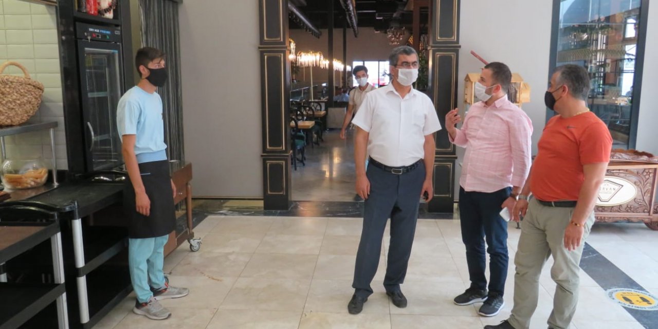 Kahramanmaraş Tarım İl müdürü pandemi denetimine katıldı