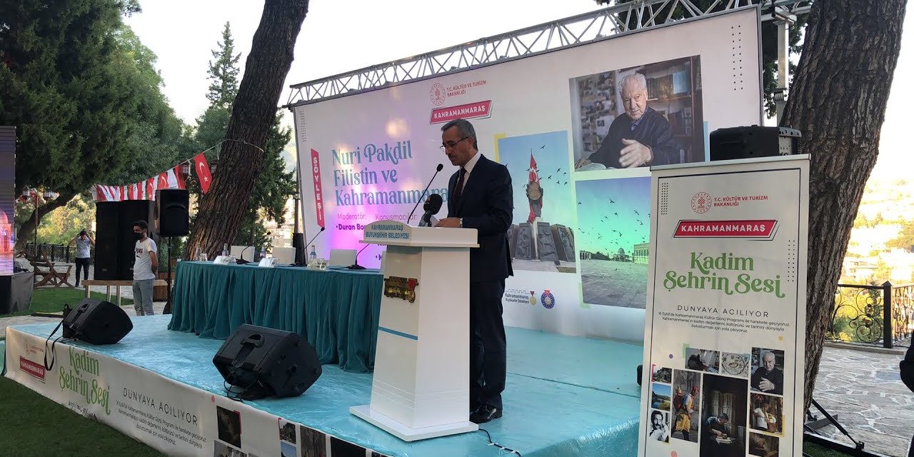 Kahramanmaraş'ta "Nuri Pakdil, Filistin ve Kahramanmaraş" söyleşisi düzenlendi